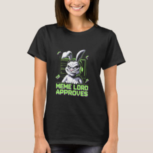 Grumpy Bunny MEME LORD keurt goed Virale internetp T-shirt