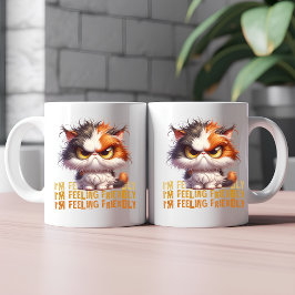 Grumpy Calico Cat en grappig citaat Koffiemok