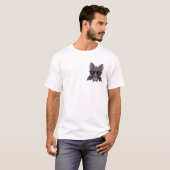 Grumpy Cartoon Bat Wearing Sunglasses T-shirt (Voorkant volledig)