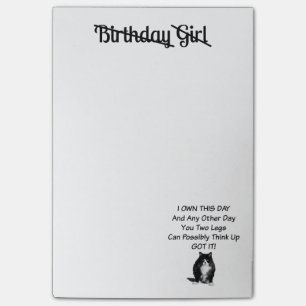 Grumpy Cat Birthday Girl Post-it-Notes Post-it® Notes