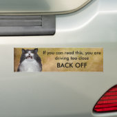 Grumpy Cat Blijf Af Bumper Sticker Sjabloon (Op auto)