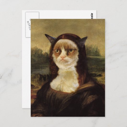 Grumpy Cat Briefkaart (Voorkant / Achterkant)