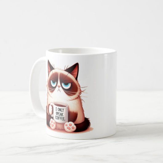 Grumpy Cat Café Mug (Devant gauche)