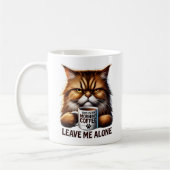 Grumpy Cat Café Mug - 'Laissez-moi seul' Matin (Gauche)