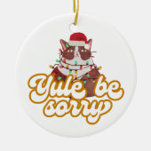 Grumpy Cat Ceramic Ornament (Voorkant)