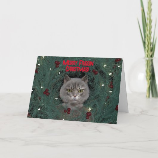 GRUMPY CAT CHRISTMAS KAART VOOR IEDEREEN (Voorkant)