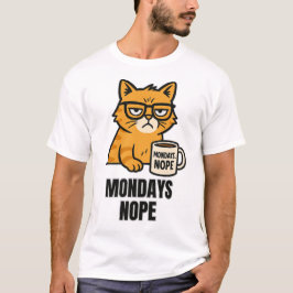 Grumpy Cat Coffee Club: Maandagen? Nee. T-shirt