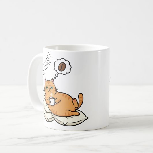 Grumpy Cat Coffee Time Ceramic Mug (Devant gauche)