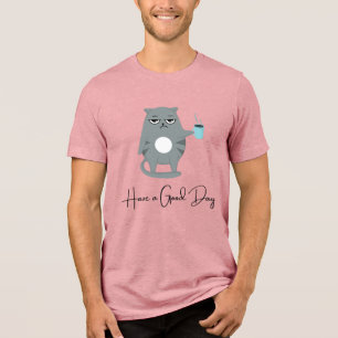 Grumpy Cat Fijne Dag Koffie T-shirt