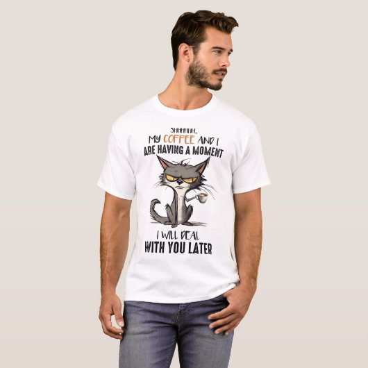 Grumpy Cat Funny Gezegde T-shirt (Voorkant volledig)