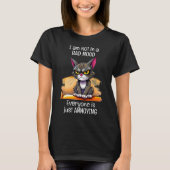 Grumpy Cat Funny Quote Zwart T-shirt (Voorkant)