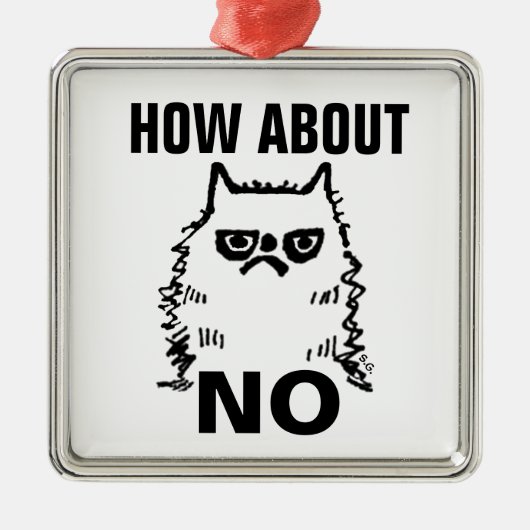 GRUMPY CAT, GEEN KERSTMIS ORNAMENTEN (Voorkant)