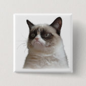 Grumpy Cat GightButton Vierkante Button 5,1 Cm (Voorkant)