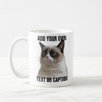 Grumpy Cat Glare - Voeg je eigen tekst toe