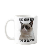 Grumpy Cat Glare - Voeg je eigen tekst toe