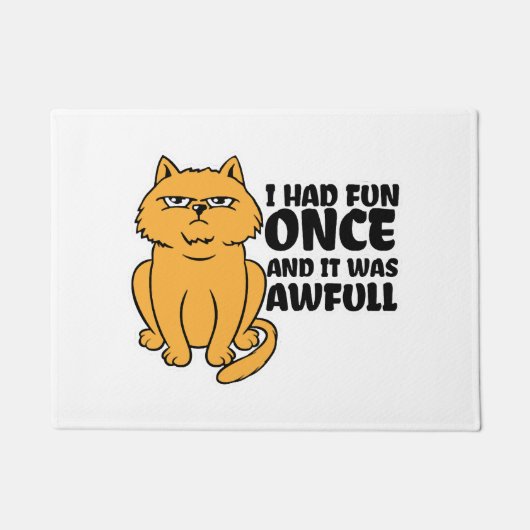 Grumpy Cat - Grappige kat meme Deurmat (Voorkant)