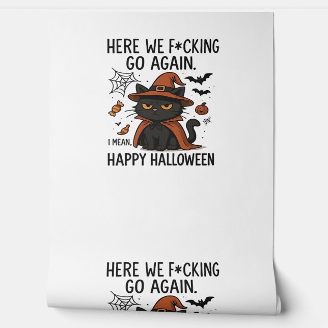 Grumpy Cat Halloween Classic T-shirt Behang (Afrollen)
