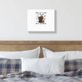 Grumpy Cat Halloween Classic T-shirt Canvas Afdruk (Insitu (Slaapkamer))