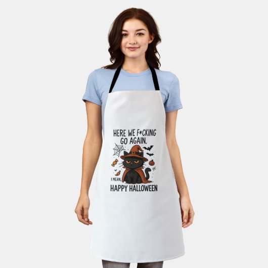 Grumpy Cat Halloween Classic T-shirt Schort (Gedragen)