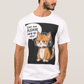 Grumpy Cat Headset T-shirt (Voorkant)