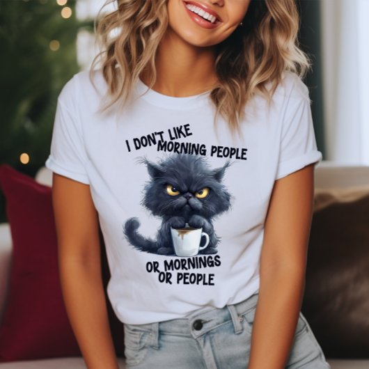 Grumpy Cat I Don't Like Morning People T-shirt