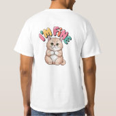 Grumpy Cat "I'm Fine" Funny Cartoon Shirt (Achterkant)