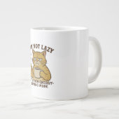 Grumpy Cat in Energy-Saving Mode Mug Extra Grote Beker (Voorkant rechts)