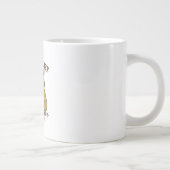 Grumpy Cat in Energy-Saving Mode Mug Extra Grote Beker (Rechts)