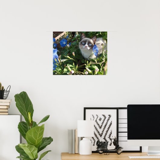 Grumpy Cat in the Morning Glories 20x16 Poster (Bureau à domicile)