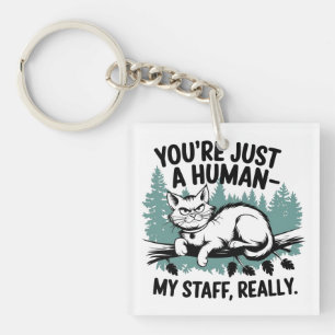 Grumpy Cat – 'Je bent gewoon een mens, mijn person Sleutelhanger