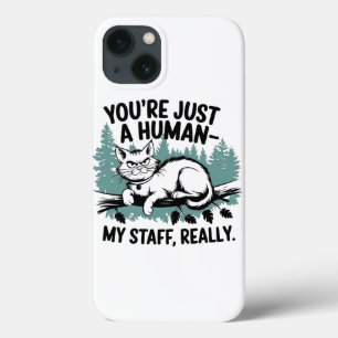 Grumpy Cat: "Je bent gewoon een mens, mijn persone iPhone 13 Hoesje