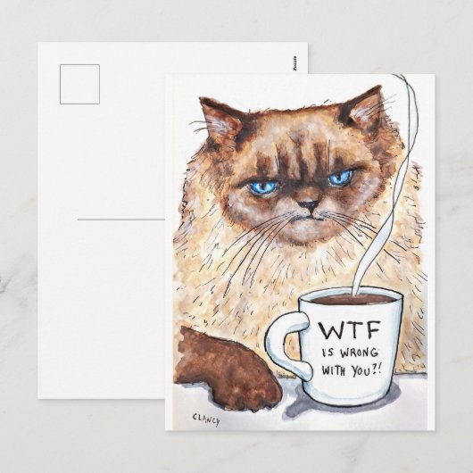 Grumpy Cat kaart (Voorkant / Achterkant)