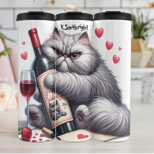Grumpy Cat Knuffelen Wijnfles Thermosbeker