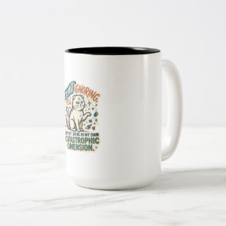 Grumpy Cat koffiemok | Ik negeer je niet, hoor gra Tweekleurige Koffiemok