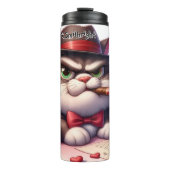 Grumpy Cat Mobster met sigaar Thermosbeker (Voorkant)