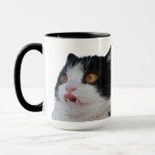 Grumpy Cat ™ - Mok met bruine katten en kalkoenen (Links)