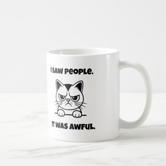 Grumpy Cat Mug – Anti-Social Funny Gift (Droite)