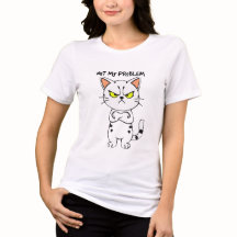 Grumpy Cat "Niet mijn probleem" Illustratie