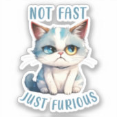 Grumpy Cat - Niet snel, gewoon woedend Sticker (Voorkant)