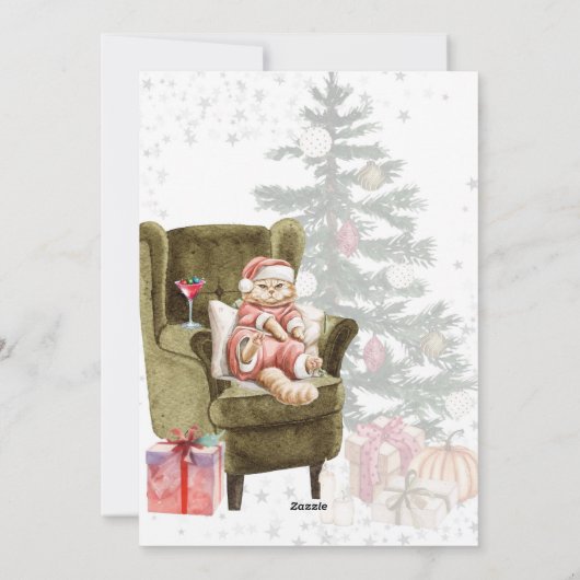 Grumpy Cat Paar Kerst Kaarten (Achterkant)