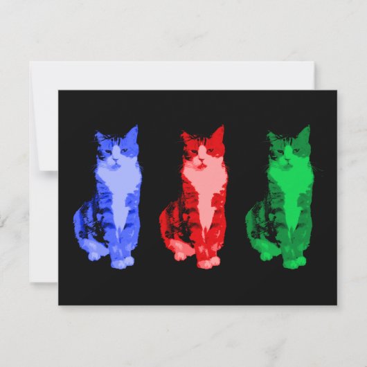 Grumpy Cat Pop Invitation Kaart (Voorkant)