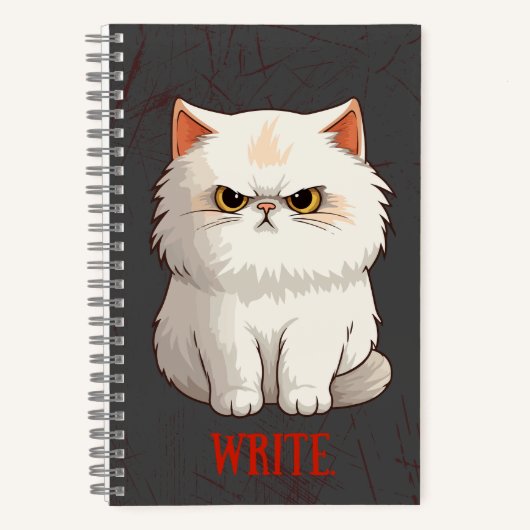 Grumpy Cat Pun Fun Schrijf Journal Notitieboek (Voorkant)