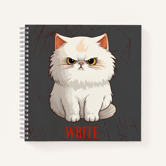 Grumpy Cat Pun Fun Schrijf Journal Notitieboek (Voorkant)