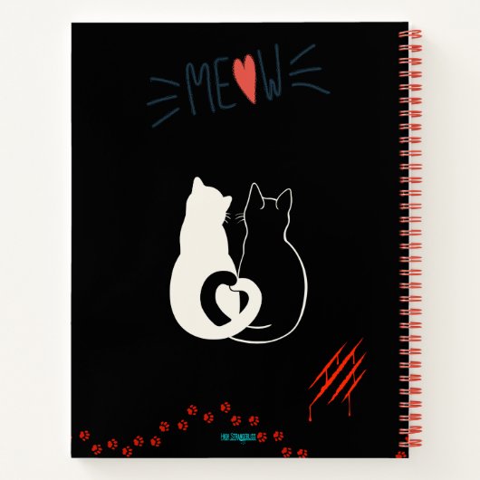 Grumpy Cat Puns Fun journal carnet (Dos)