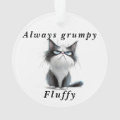 Grumpy Cat sarcastique Joyeuses Fêtes de Noël (dos)