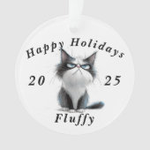 Grumpy Cat sarcastique Joyeuses Fêtes de Noël (devant)