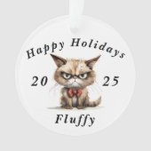Grumpy Cat sarcastique Joyeuses fêtes Noël (devant)