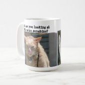 Grumpy Cat, sarcastisch, Miss Sunshine Koffiemok (Voorkant links)