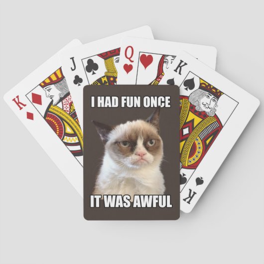 Grumpy Cat-speelkaarten Pokerkaarten (Achterkant)