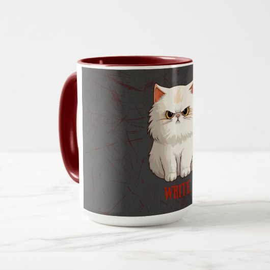 Grumpy Cat Writer Motivation Mug (Devant gauche)